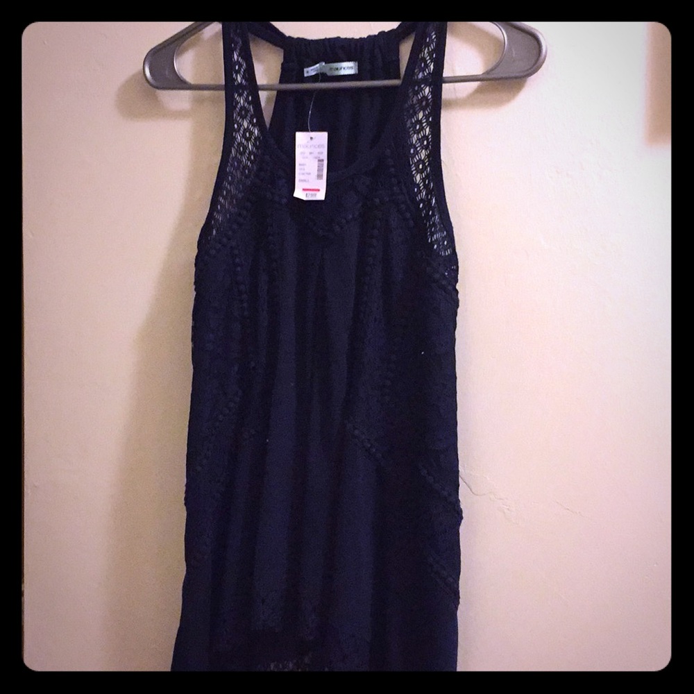Navy blue tank top